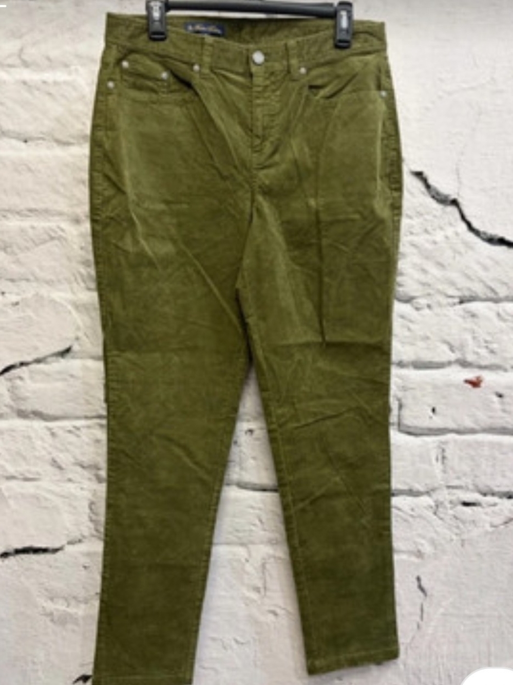 Brooks Brothers Olive Corduroy Women's Trousers Size 10